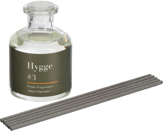 Аромадиффузор с палочками «Hygge 3 Табак и Бергамот»