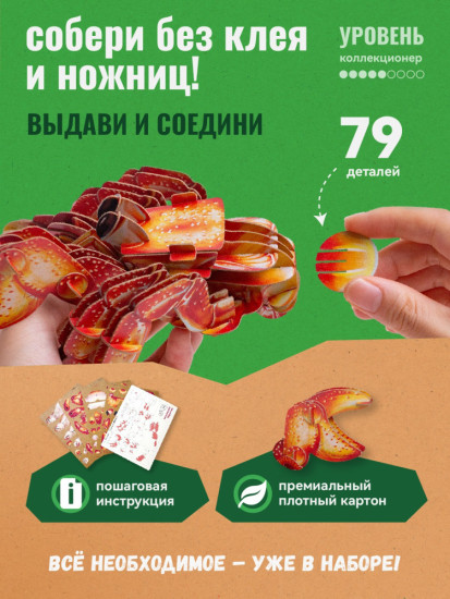 3D пазл «Рак-отшельник»