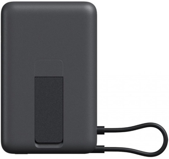 Портативный внешний аккумулятор Magnetic Power Bank 10000 со встроенной подставкой Черный