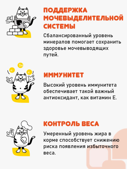 Корм сухой для стерилизованных кошек и кастрированных котов с цыпленком
