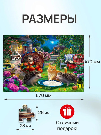 Ежи и котенок