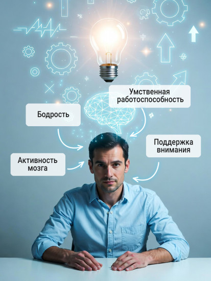 Витамины для мозга Гинкго билоба, капсулы для памяти