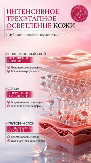 Тканевая маска для лица с полинуклеотидами, пептидами и коллагеном