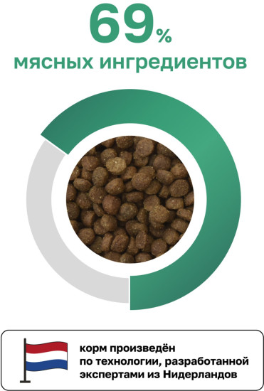Корм для взрослых собак малых пород сухой с с ягненком, фруктами и овощами «Adult dog small breeds, lamb»