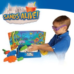 Набор для лепки Sands Alive 3D "Крепость Динозавров" (675 г) - Фото 1