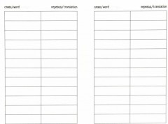 Тетрадь для записи иностранных слов с клапанами (парижанка) - Фото 1