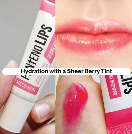 Розовый бальзам для губ «Pantenolips Essence», оттенок Berrypink