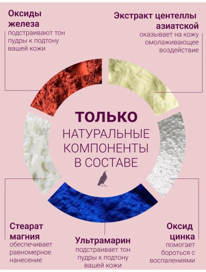 Минеральная пудра-основа биомная, оттенок 7.04 Light Rose