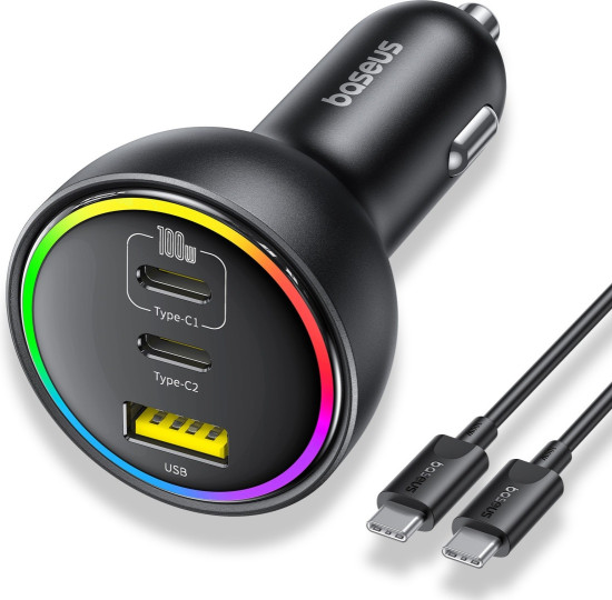 Комплект АЗУ C00036101111-00 152.5W USB+2xType-C порты с кабелем Type-C на Type-C