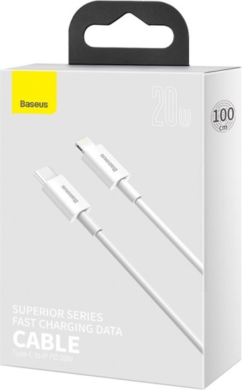 Кабель Superior Series CATLYS-A02 Type-C-Lightning 2.4A PD 20W 1м, Белый