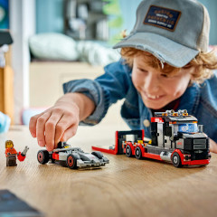 Конструктор City 60493 Выставочный F1 с болидом Audi F1. F1 Display Truck with Audi F1 Race Car - Фото 8