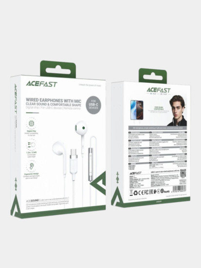 L7 — USB-C проводные наушники с микрофоном, semi-in-ear и пультом управления