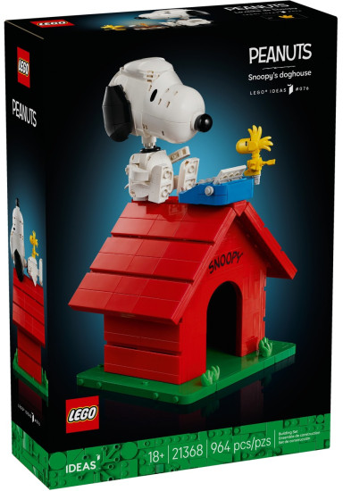 Конструктор LEGO® 21368 «Мелочь пузатая»: будка Снупи