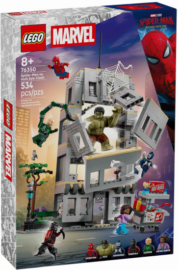 Конструктор LEGO® 76350 Эпическая схватка: Человек-паук против Халка