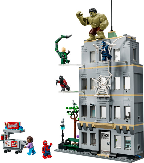 Конструктор LEGO® 76350 Эпическая схватка: Человек-паук против Халка