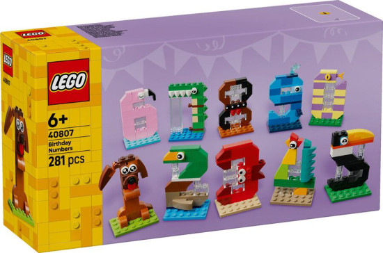 Конструктор LEGO® 40807 Цифры для именинников