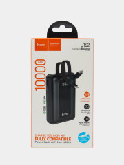 Повербанк J162 10000 mAh — Power Bank с быстрой зарядкой 22,5 W и PD 20 W, LED-индикатор - Фото 1