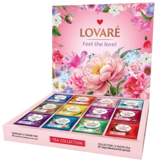 Чай Flowers & Tea черный, зеленый, травяной, фруктовый листовой 60 пакетиков