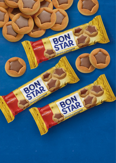 Печенье сахарное с глазурью «Bon Star»