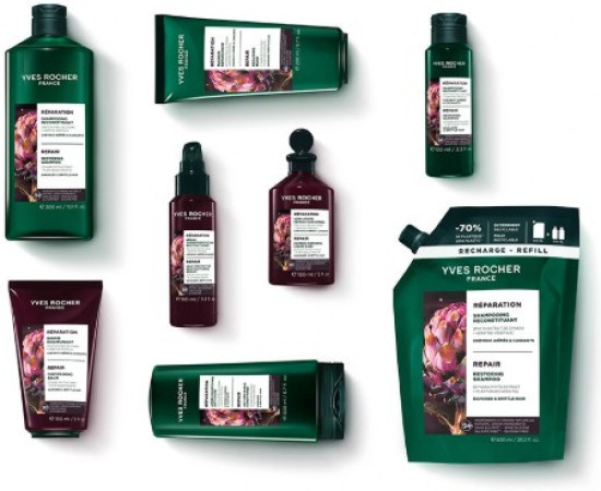 Шампунь Восстановление c Фитоэкстрактом Артишока и Растительным Кератином — Для поврежденных волос, 600 мл