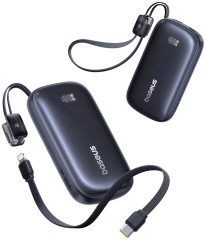 Power bank EnerFill FC21 Qpow 3 Ultra E0027L00 10000mAh 22.5W со встр. каб. Type-C+Lightning, - Фото 4