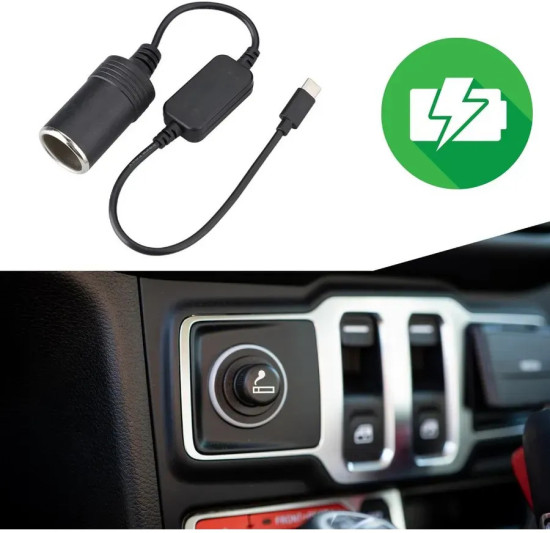 Конвертер USB C 12V для авто
