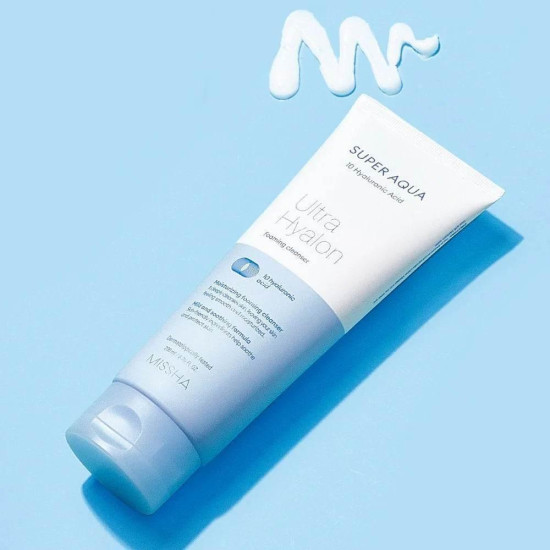 Пенка для умывания Super Aqua Ultra Hyalron Foaming Cleanser