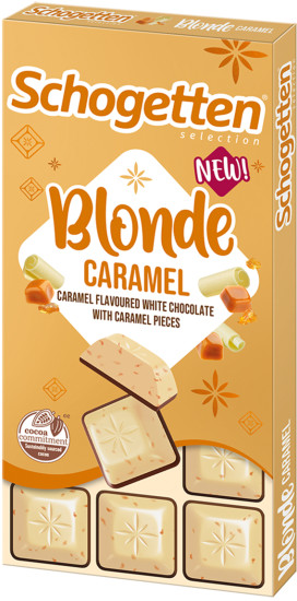 Шоколад белый с кусочками карамели и молочного шоколада «Blonde caramel»