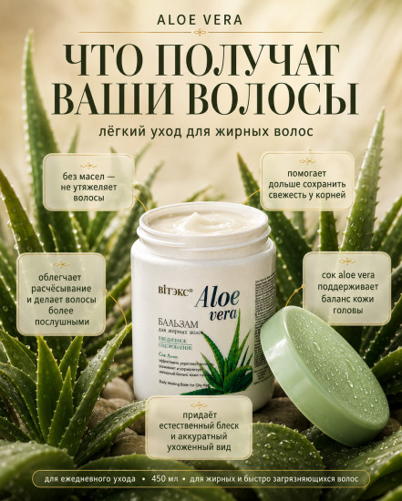 Бальзам для жирных волос 450 мл