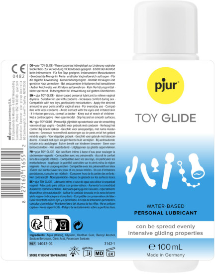 Смазка на водной основе для секс-игрушек «Toy glide»