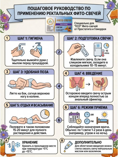 Ректальные фито свечи с маслом черного тмина