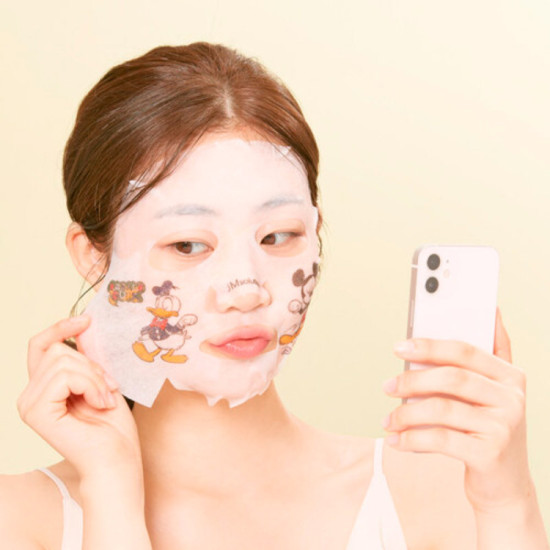 Маска для лица Disney collection selfie barrier heartleaf mask