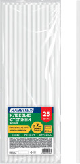 Клеевые стержни белые, клейкость (стройка, ремонт, хобби), 7×270 мм, 25 шт., , 671484 - Фото 2