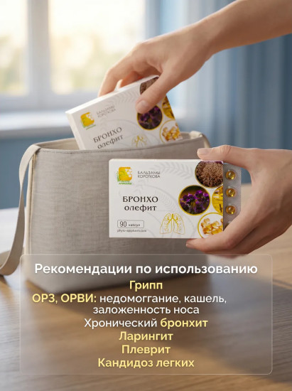 Масляный бальзам «Бронхо-олефит»