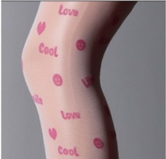 Колготки Cool 20 (1) bianco/pink 152-158