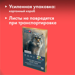 Бумага для пастели Абразивная А3 в коробке, 40 листов 10 цветов, 240 г/м2, BRAUBERG ART, 117768 - Фото 2