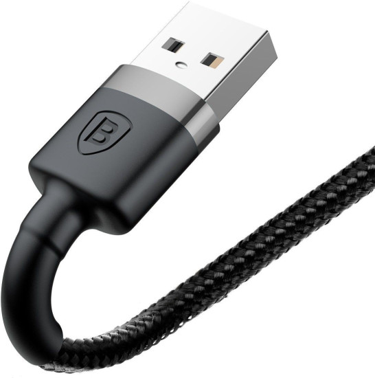 Кабель Baseus Cafule CALKLF-BG1 Lightning 2.4A 1м Черный