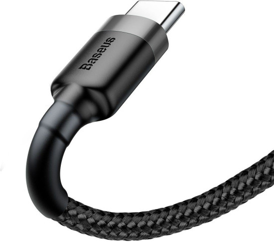 Кабель Baseus Cafule CATKLF-BG1 Type-C 3A 1м Черный