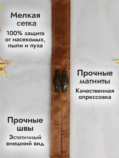 Москитная сетка на дверь на магнитах