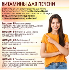 Расторопша + Лецитин + Силимарин Milk Thistle + Lecithin + Silymarin Эссфоль Форте 90 капсул Миофарм, детокс, БАД гепатопротектор для печени с витаминами группы B, эссенциальные фосфолипиды - Фото 2