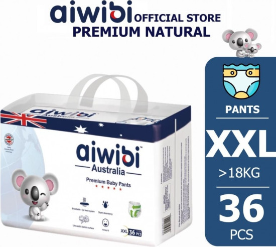 Подгузники-трусики Aiwibi Premium Little Sleeper 6972731712856 XXL, 36 шт