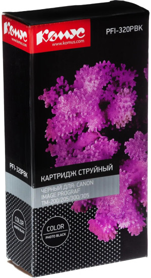 Картридж струйный Комус PFI-320BK