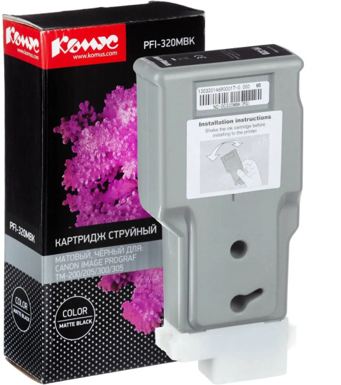 Картридж струйный Комус PFI-320MBK