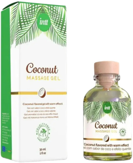 Массажное масло гель с ароматом кокоса «Massage gel coconut vegan»