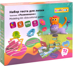 Тесто-пластилин для лепки Bambox (БАМБОКС), Набор «Развивашка» с цифрами и формочками, 107255 - Фото 13