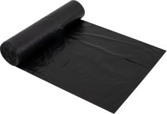 Мешки для мусора 120 л, черные, в рулоне 50 штук, ПВД 23 мкм, 65×105 см, (БУМХАУС), 702670 - Фото 3