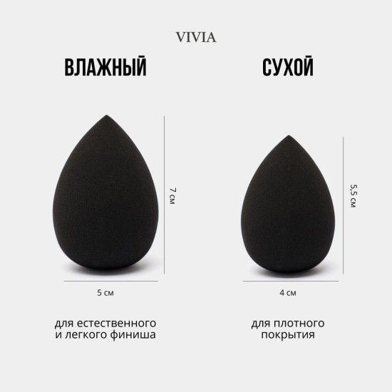Спонж-капля для макияжа «Black»