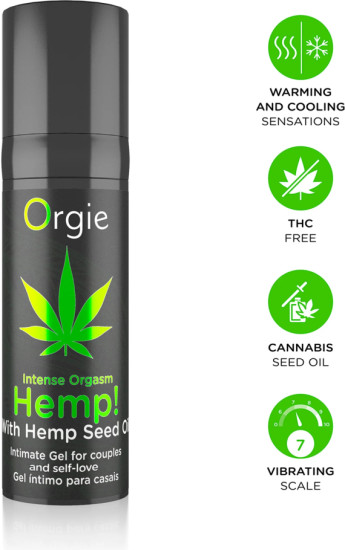 Жидкий вибратор «Hemp! intense orgasm»
