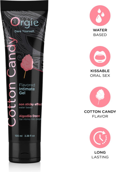 Лубрикант с ароматом сладкой ваты «Lube tube cotton candy»