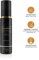 Мужской лосьон для тела и волос с феромонами «Sensfeel — seduction elixir 10 in 1 for man» - Фото 2
